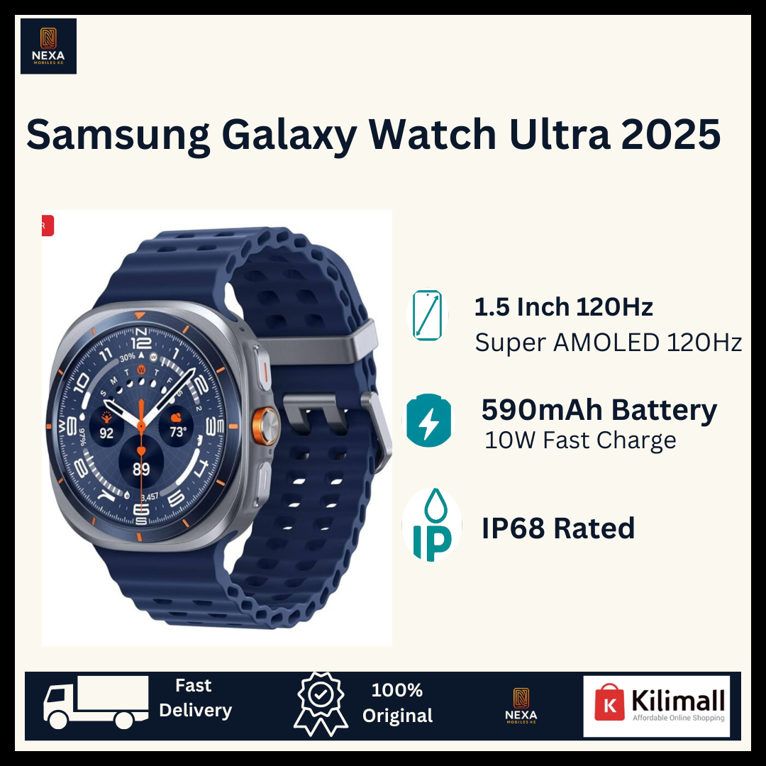 [Limited Time Deal🔥🔥] Samsung Galaxy Watch Ultra (2025) 1.5" Super AMOLED Sapphire Crystal Glass Display e-SIM Support(LTE) 2GB+64/32GB 590mAh Battery 10W Charging IP68 Water/Dust Tight Smartwatch