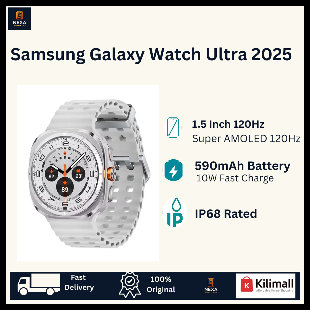 [Limited Time Deal🔥🔥] Samsung Galaxy Watch Ultra (2025) 1.5" Super AMOLED Sapphire Crystal Glass Display e-SIM Support(LTE) 2GB+64/32GB 590mAh Battery 10W Charging IP68 Water/Dust Tight Smartwatch