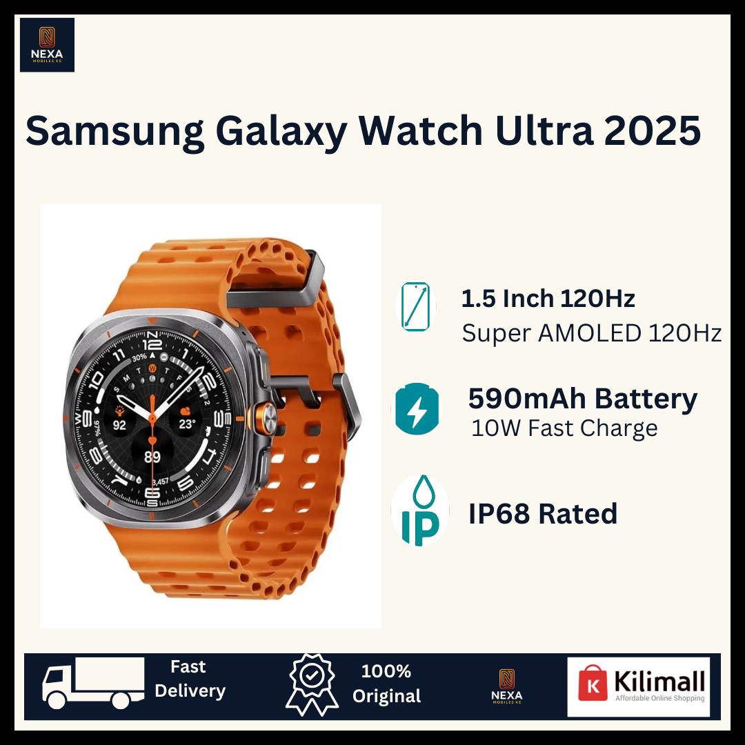 [Limited Time Deal🔥🔥] Samsung Galaxy Watch Ultra (2025) 1.5" Super AMOLED Sapphire Crystal Glass Display e-SIM Support(LTE) 2GB+64/32GB 590mAh Battery 10W Charging IP68 Water/Dust Tight Smartwatch