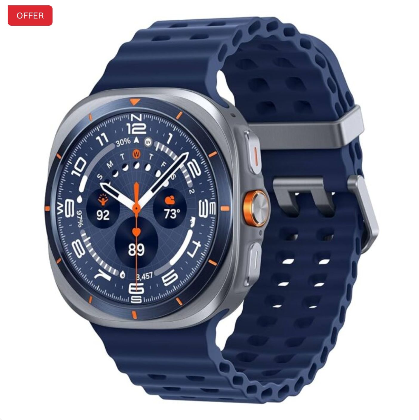 [Limited Time Deal🔥🔥] Samsung Galaxy Watch Ultra (2025) 1.5" Super AMOLED Sapphire Crystal Glass Display e-SIM Support(LTE) 2GB+64/32GB 590mAh Battery 10W Charging IP68 Water/Dust Tight Smartwatch