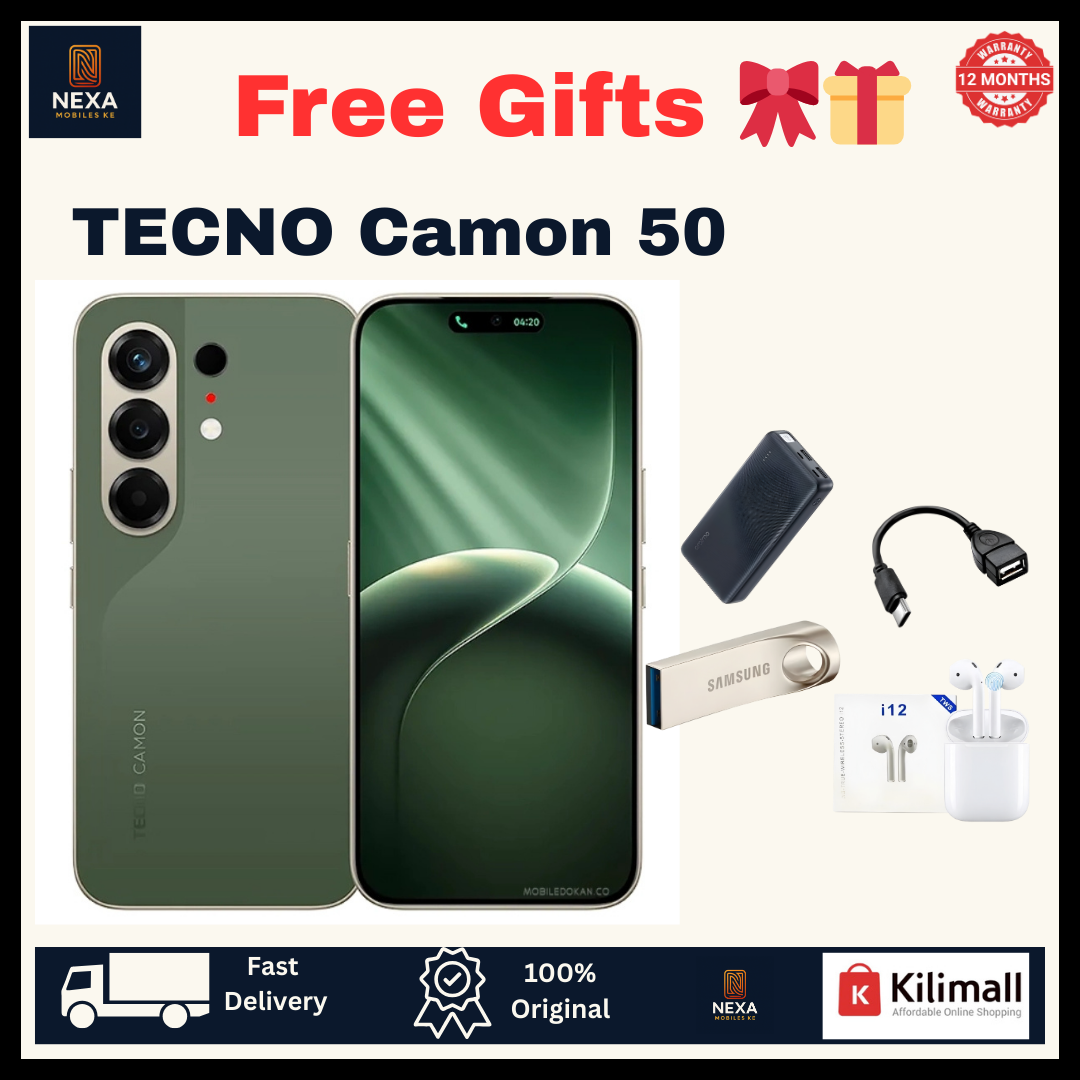 [Tech Week🔥🔥] TECNO Camon 50 256GB+16(8+8)GB Dual SIM 6.78" 144Hz AMOLED (50+8)MP Camera 6150mAh Battery 45W Fast Charging Under-Display Fingerprint IP68/69K Rated Android 16 Smart AI Smartphone