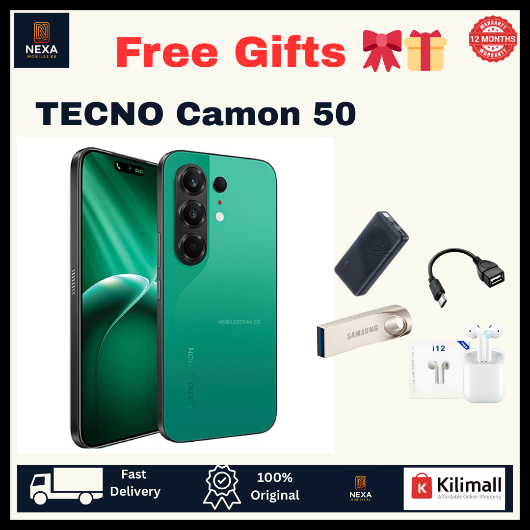 [Tech Week🔥🔥] TECNO Camon 50 256GB+16(8+8)GB Dual SIM 6.78" 144Hz AMOLED (50+8)MP Camera 6150mAh Battery 45W Fast Charging Under-Display Fingerprint IP68/69K Rated Android 16 Smart AI Smartphone