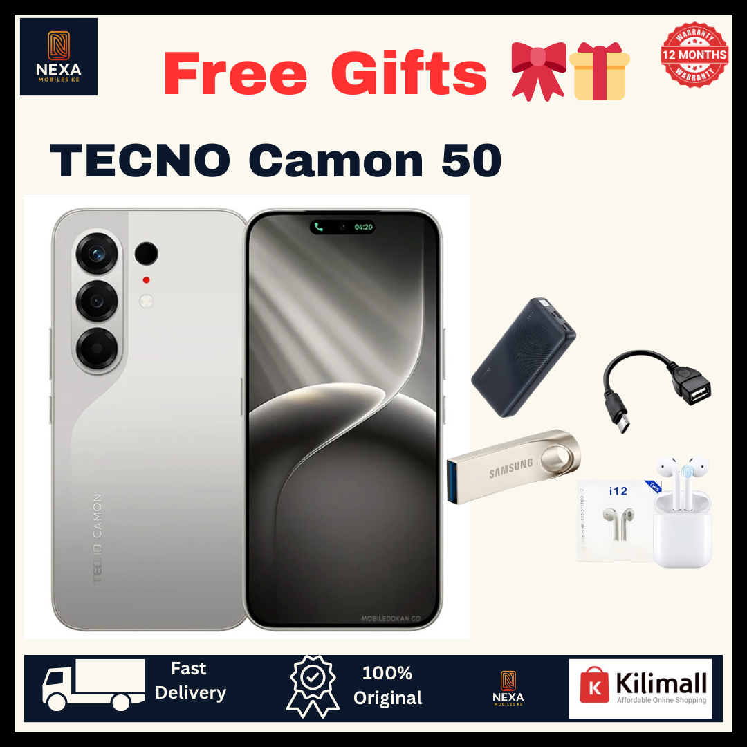 [Tech Week🔥🔥] TECNO Camon 50 256GB+16(8+8)GB Dual SIM 6.78" 144Hz AMOLED (50+8)MP Camera 6150mAh Battery 45W Fast Charging Under-Display Fingerprint IP68/69K Rated Android 16 Smart AI Smartphone