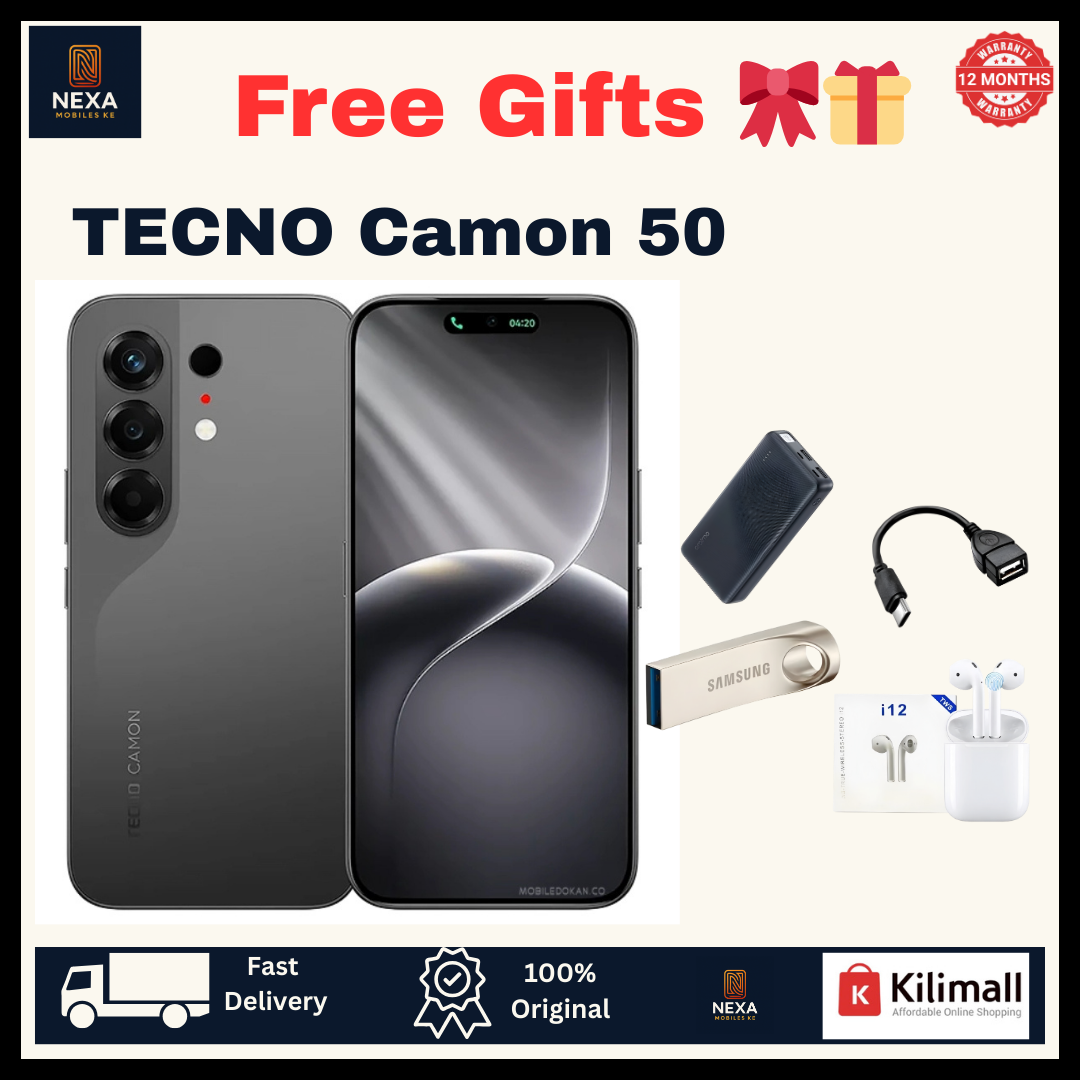 [Tech Week🔥🔥] TECNO Camon 50 256GB+16(8+8)GB Dual SIM 6.78" 144Hz AMOLED (50+8)MP Camera 6150mAh Battery 45W Fast Charging Under-Display Fingerprint IP68/69K Rated Android 16 Smart AI Smartphone
