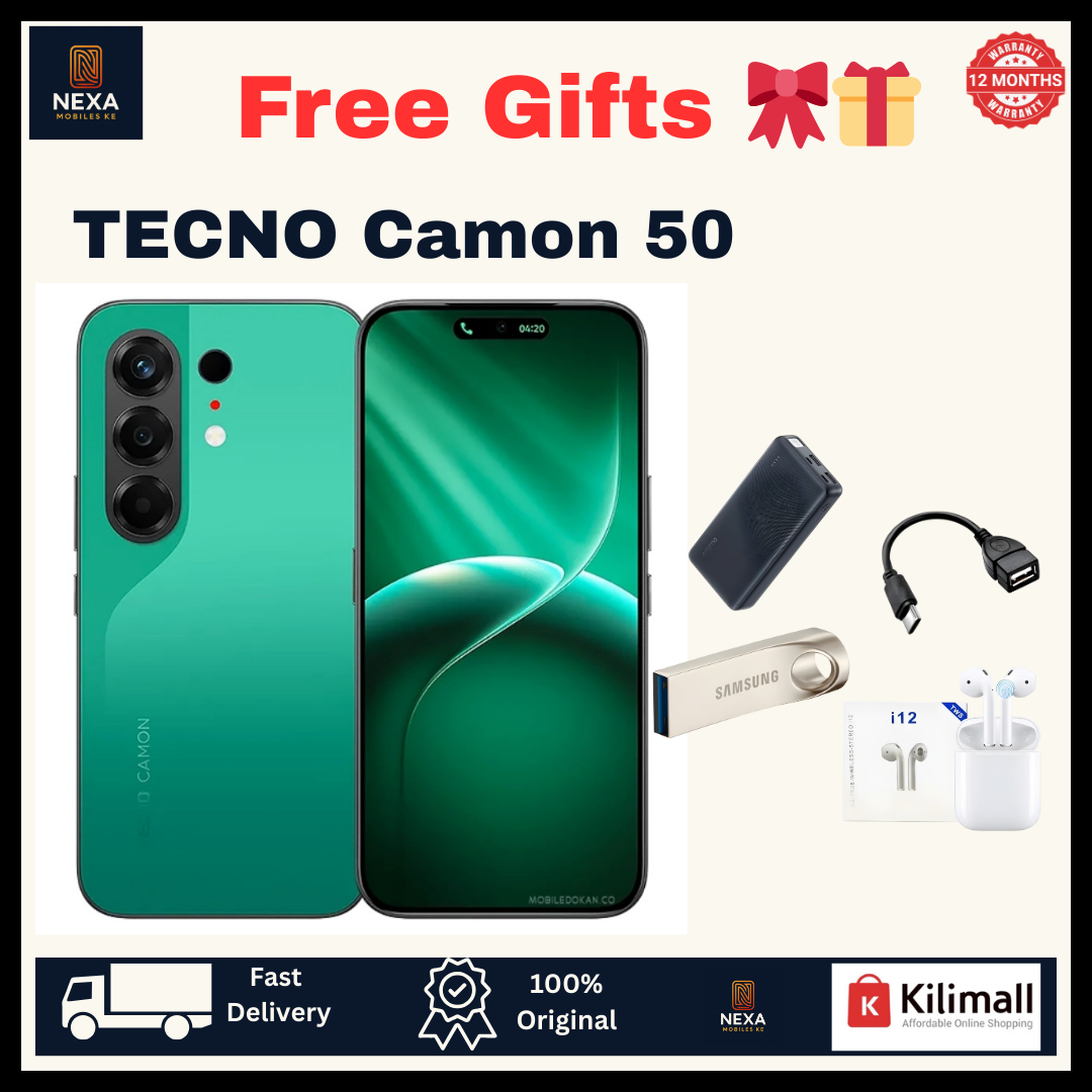 [Tech Week🔥🔥] TECNO Camon 50 256GB+16(8+8)GB Dual SIM 6.78" 144Hz AMOLED (50+8)MP Camera 6150mAh Battery 45W Fast Charging Under-Display Fingerprint IP68/69K Rated Android 16 Smart AI Smartphone