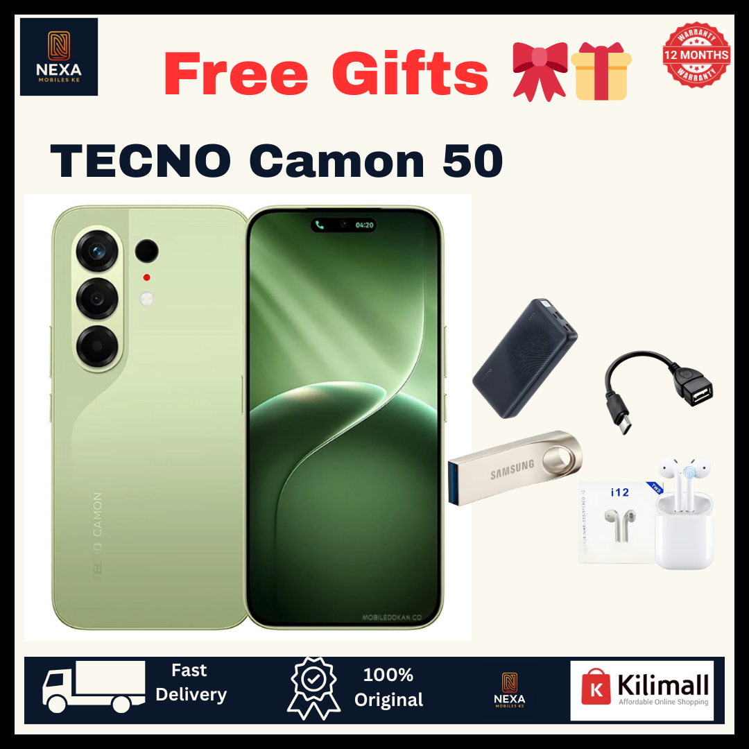 [Tech Week🔥🔥] TECNO Camon 50 256GB+16(8+8)GB Dual SIM 6.78" 144Hz AMOLED (50+8)MP Camera 6150mAh Battery 45W Fast Charging Under-Display Fingerprint IP68/69K Rated Android 16 Smart AI Smartphone