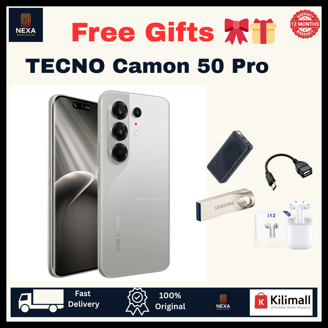 [Tech Week🔥🔥] TECNO Camon 50 Pro 256GB+16(8+8)GB Dual SIM 6.78" 144Hz Curved AMOLED Display (50+50+8)MP Camera 6150mAh Battery 45W Fast Charging Under-Display Fingerprint Smart AI Smartphone