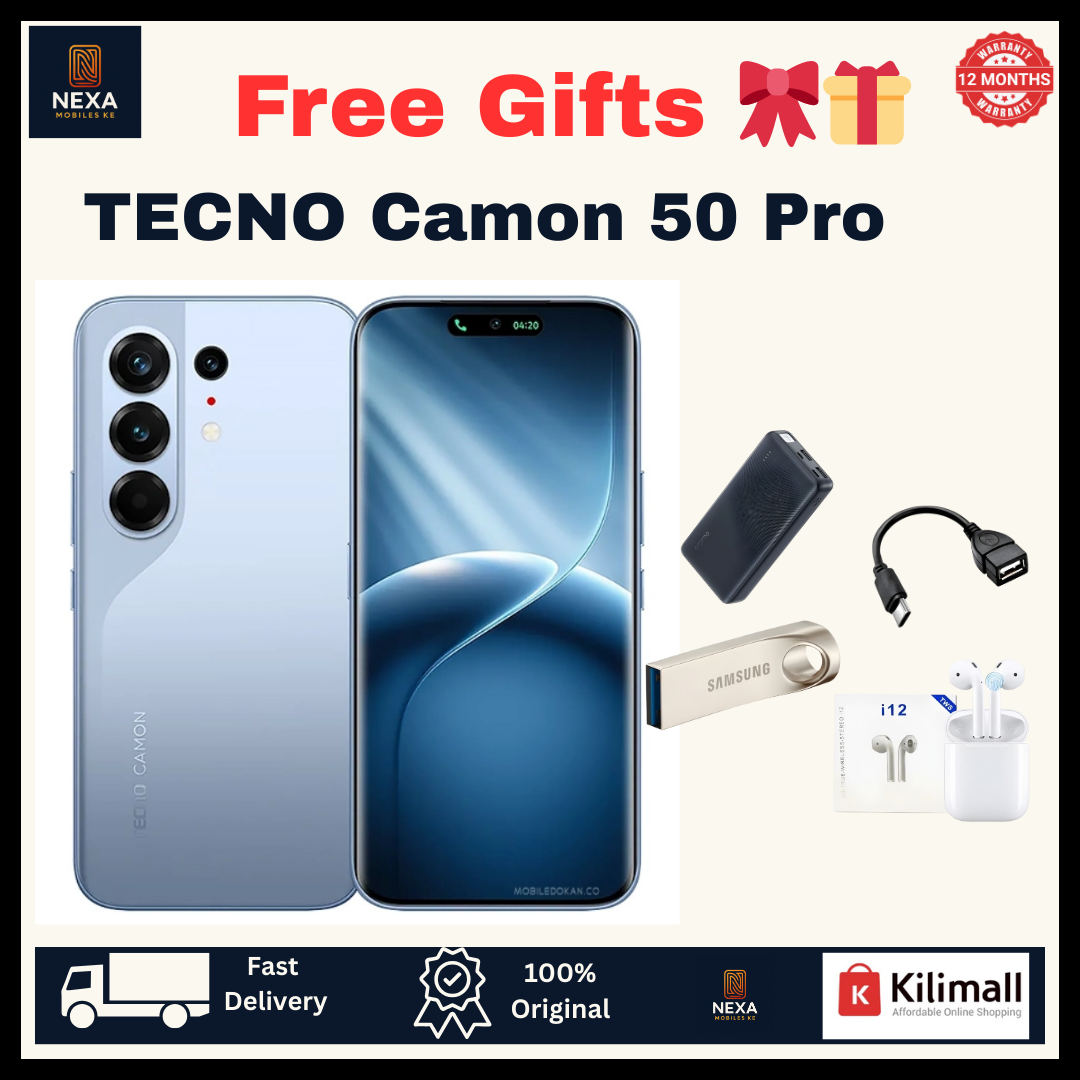 [Tech Week🔥🔥] TECNO Camon 50 Pro 256GB+16(8+8)GB Dual SIM 6.78" 144Hz Curved AMOLED Display (50+50+8)MP Camera 6150mAh Battery 45W Fast Charging Under-Display Fingerprint Smart AI Smartphone