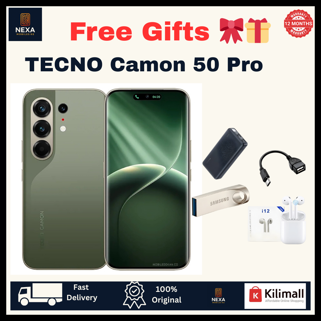 [Tech Week🔥🔥] TECNO Camon 50 Pro 256GB+16(8+8)GB Dual SIM 6.78" 144Hz Curved AMOLED Display (50+50+8)MP Camera 6150mAh Battery 45W Fast Charging Under-Display Fingerprint Smart AI Smartphone