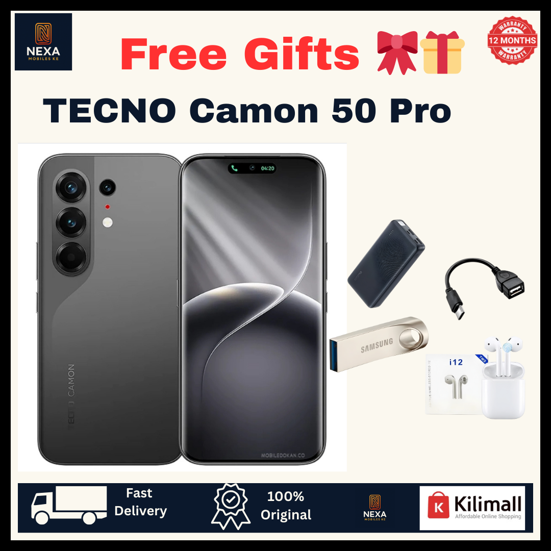 [Tech Week🔥🔥] TECNO Camon 50 Pro 256GB+16(8+8)GB Dual SIM 6.78" 144Hz Curved AMOLED Display (50+50+8)MP Camera 6150mAh Battery 45W Fast Charging Under-Display Fingerprint Smart AI Smartphone