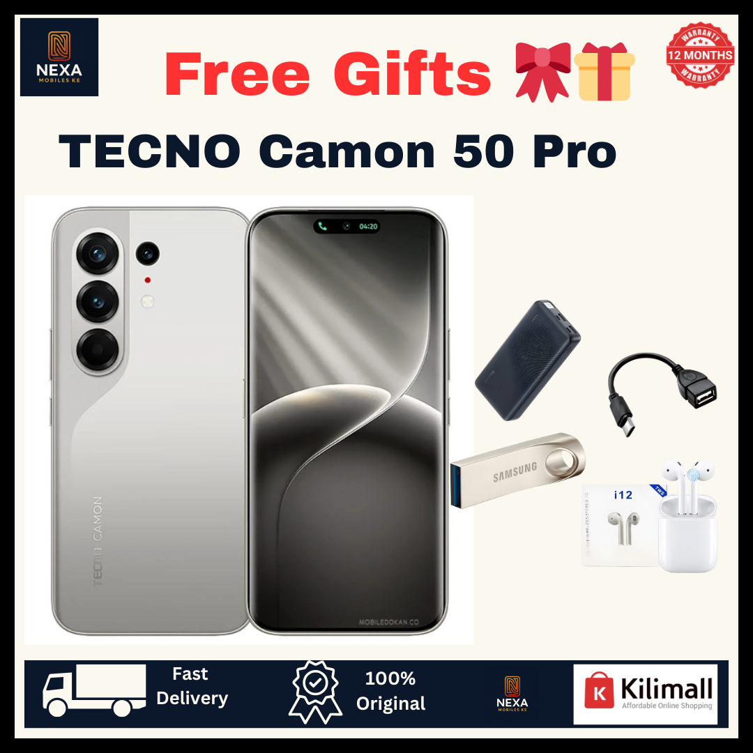 [Tech Week🔥🔥] TECNO Camon 50 Pro 256GB+16(8+8)GB Dual SIM 6.78" 144Hz Curved AMOLED Display (50+50+8)MP Camera 6150mAh Battery 45W Fast Charging Under-Display Fingerprint Smart AI Smartphone