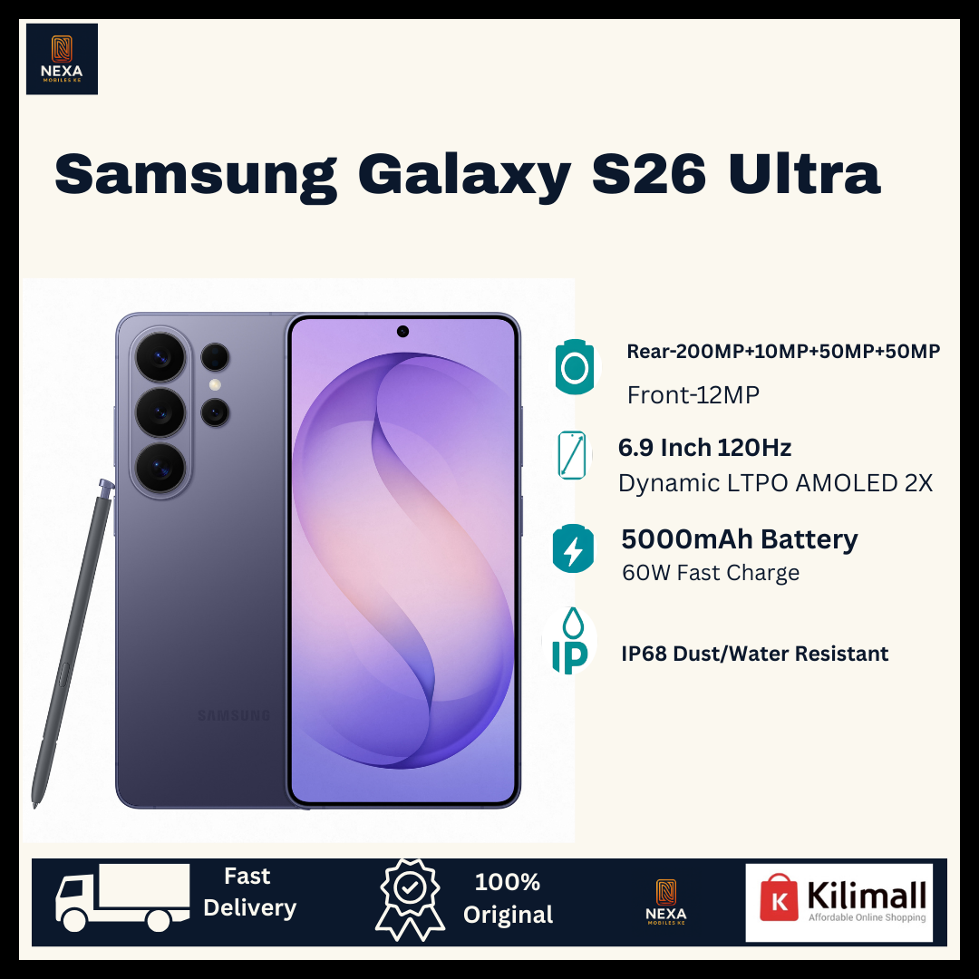 [SPECIAL OFFER🔥🔥] Samsung Galaxy S26 Ultra 512GB+12GB 6.9" Dynamic LTPO AMOLED 2X Privacy Display (200+10+50+50)MP Rear Camera 5000mAh Battery 60W Charging 25W Wireless Galaxy AI Smartphone