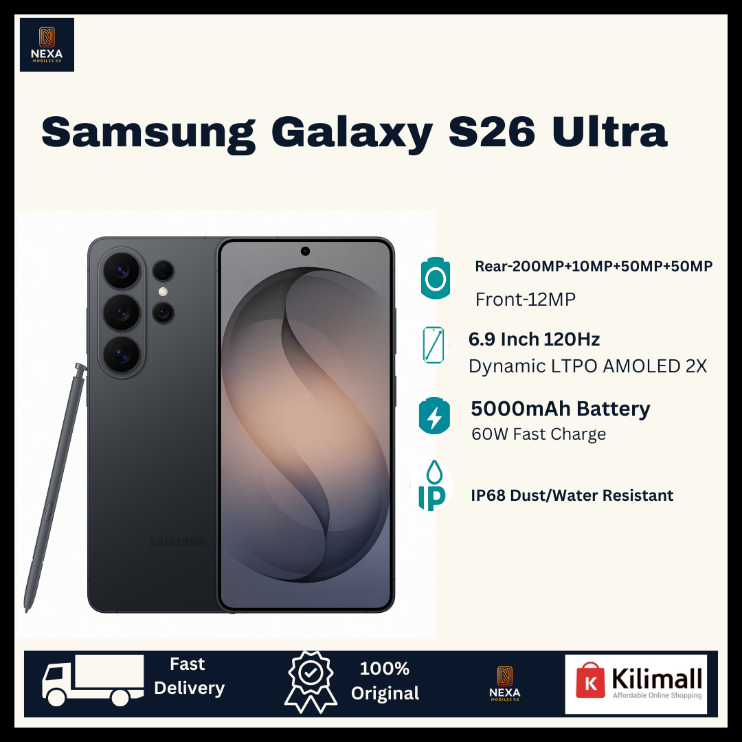 [SPECIAL OFFER🔥🔥] Samsung Galaxy S26 Ultra 512GB+12GB 6.9" Dynamic LTPO AMOLED 2X Privacy Display (200+10+50+50)MP Rear Camera 5000mAh Battery 60W Charging 25W Wireless Galaxy AI Smartphone