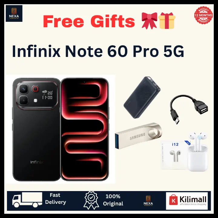 [NEW ARRIVAL!!!] Infinix Note 60 Pro 5G 256G+16(8+8)GB 6.78" 144Hz AMOLED Display Dual SIM (50+8)MP Camera 6000mAh 90W Wired 30W Wireless UnderDisplay Fingerprint SD 7s Gen 4 Smart AI Smartphone