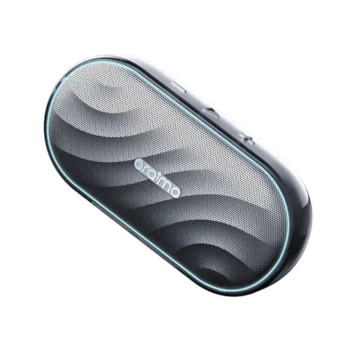 [Exclusive Online Offer] Oraimo SpaceBox (OBS-382) compact, 8W portable Bluetooth speaker, battery 1800mAh,Bluetooth, TF Card (MicroSD), and FM Radio, Type C Charging, Crystal-Clear Calls