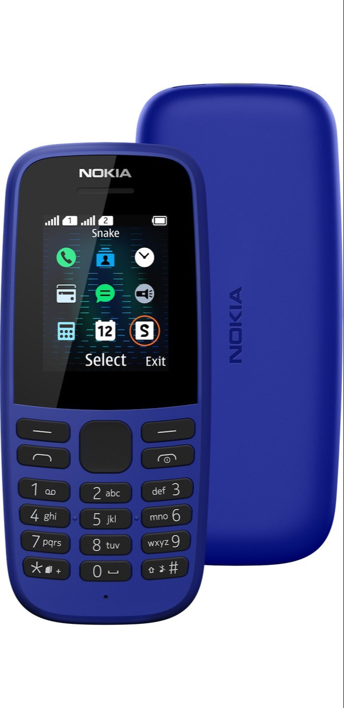 [Exclusive Online Offer] Nokia 105 feature/basic phone, Battery King 1000mAh,Digital Detox, Emergency Backup, Large, separated buttons make it a favorite for seniors or for use while wearing gloves.