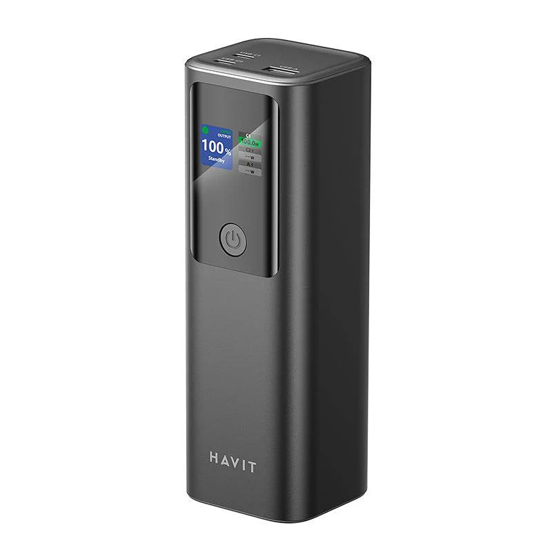 [Exclusive Online Offer] Havit PB50 Mobile series- Power bank  PB50, 27,000mAh / 97.2Wh, Laptop-Grade Power, Simultaneous Charging 100W + 65W + 18W, Intelligent Monitoring, Flight Friendly