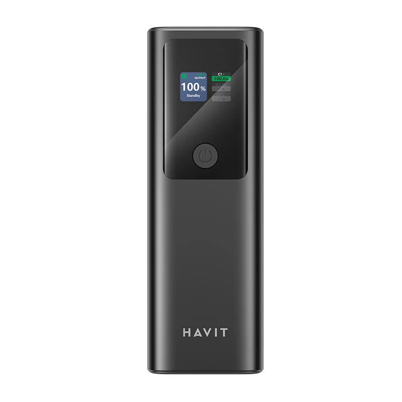 [Exclusive Online Offer] Havit PB50 Mobile series- Power bank  PB50, 27,000mAh / 97.2Wh, Laptop-Grade Power, Simultaneous Charging 100W + 65W + 18W, Intelligent Monitoring, Flight Friendly