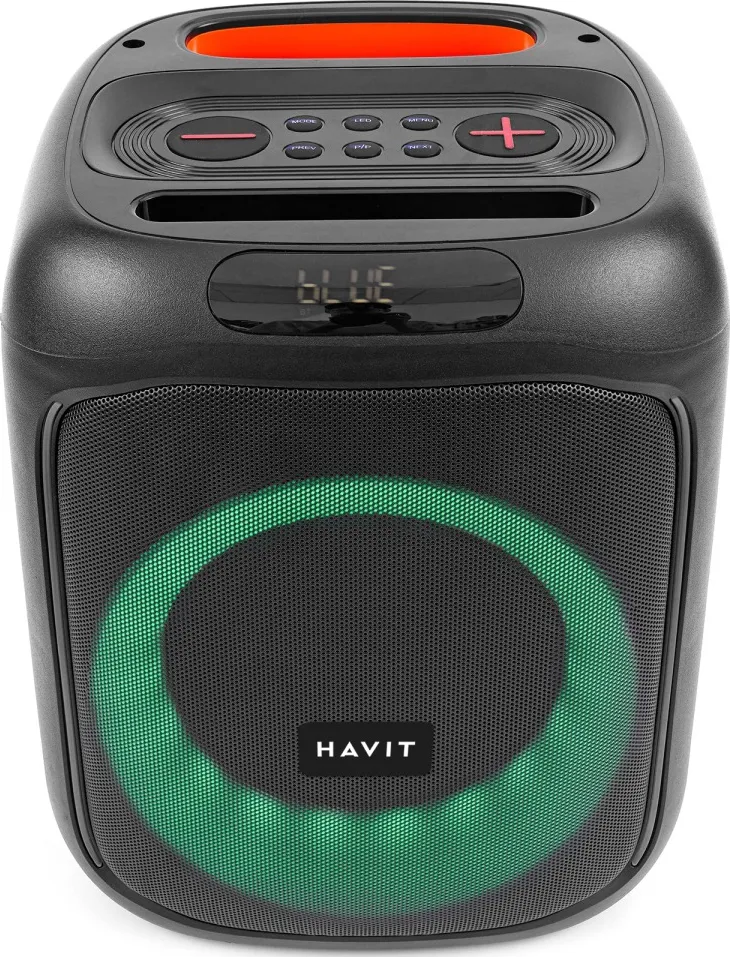 [Exclusive Online Offer] Havit SQ146BT Audio series- Trolley speaker, trolley-style speaker designed for outdoor events, karaoke, and small gatherings, TWS (True Wireless Stereo), Dynamic RGB Lighting