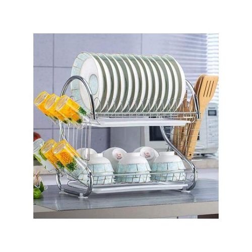 2-layer Stainless Steel Dish Drainer/ Dishrack