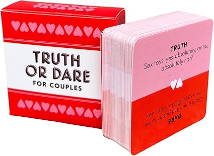 NOVELY Truth Or Dare Couples Card Game Adult Games For 2 Players Naughty Card Games For Couples 2 Player Couple Game