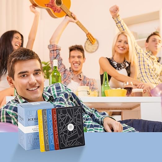 PREMIUM 150 Sheets Ice Breaker Cards, Question Card Game to Build Your Relationship, Conversation Cards for Friends, Couples, Family, Group, Party