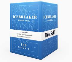 PREMIUM 150 Sheets Ice Breaker Cards, Question Card Game to Build Your Relationship, Conversation Cards for Friends, Couples, Family, Group, Party