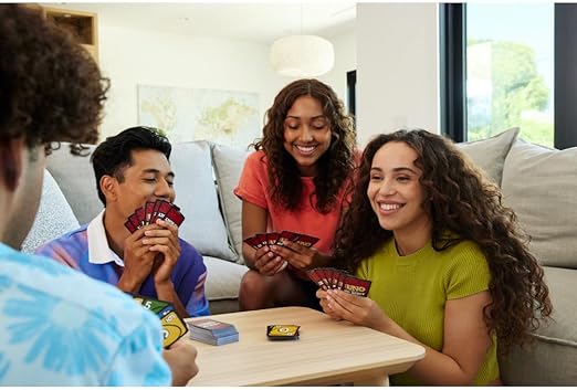 premium Uno Show Em No Mercy Card Game, Adults & Family Parties and Travel With Extra Cards, Special Rules and Tougher Penalties