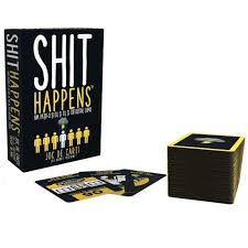 PREMIUM Sh#t Happens Card Game | Hilarious Party Game | 2 or More Players, Ages 18+, Shit Happens Card Game for Adults - Fun and Laughter - For Playing with Friends - Great for Epic Nights