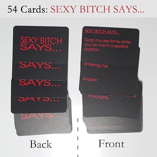 PREMIUM Bedroom Command Cards Game, Sexy Card Game for Couples Card Games for Adults, Sex Position Games for Couples Naughty, Sexy Gifts for Husband, Sex Gaming Bed Game Foreplaying Games