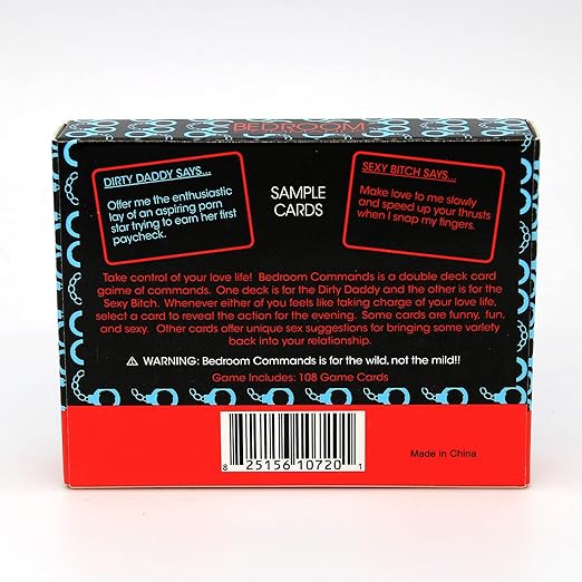 PREMIUM Bedroom Command Cards Game, Sexy Card Game for Couples Card Games for Adults, Sex Position Games for Couples Naughty, Sexy Gifts for Husband, Sex Gaming Bed Game Foreplaying Games