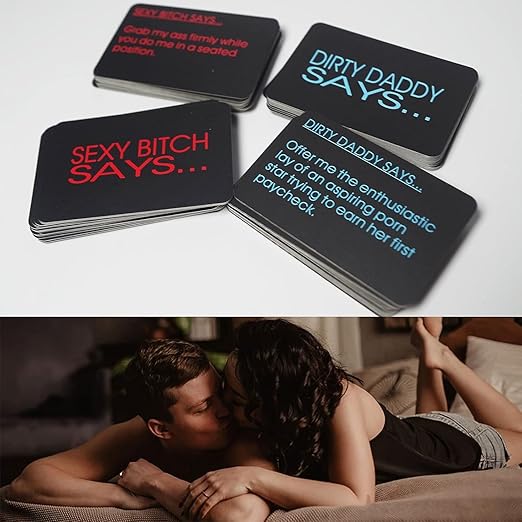 PREMIUM Bedroom Command Cards Game, Sexy Card Game for Couples Card Games for Adults, Sex Position Games for Couples Naughty, Sexy Gifts for Husband, Sex Gaming Bed Game Foreplaying Games