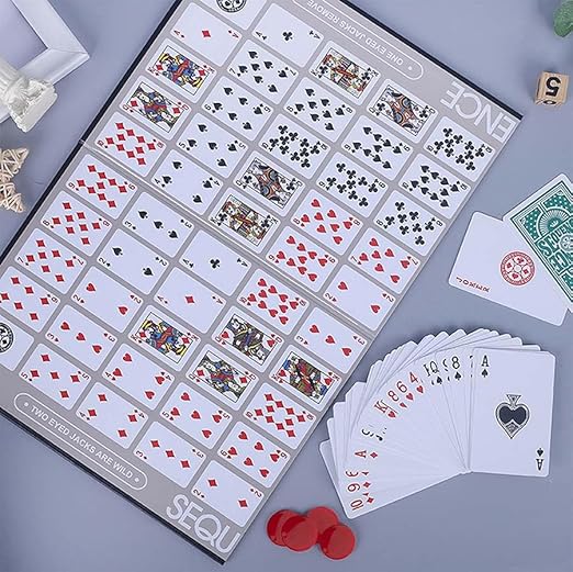 OFFER! OFFER! Original SEQUENCE: An Exciting Game of Strategy with Folding Board, Cards and Chips The exciting game of strategy in a compact travel version
