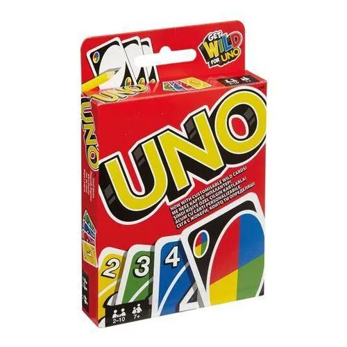 CLASSIC UNO Colour & Number Matching Card Game - 112 Cards - Customizable & Erasable Wild - Special Action Cards Included - Gift for Kids 7+