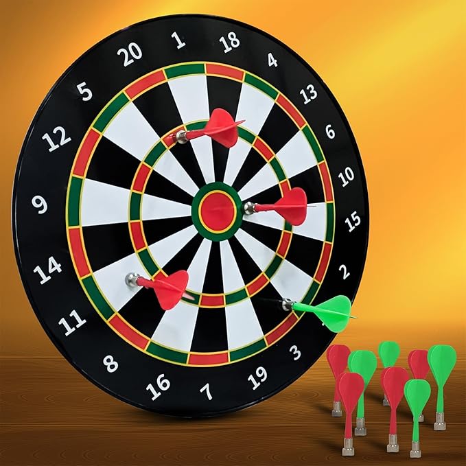 PREMIUM Magnetic Dart Board Game – Magnetic Darts Boys Toys Gifts Indoor Outdoor Games for Family and Friends – Safe Dart Game Set for All Ages With 6 Darts