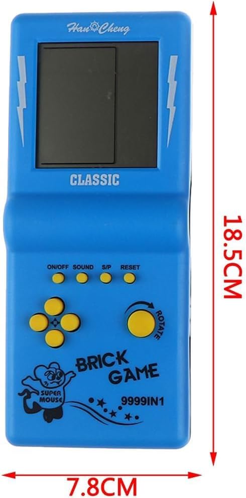 OFFER ON PREMIUM Retro Handheld Brick Game Console,Tank/Racing/Building Block Game,3.5-inch Large Screen)