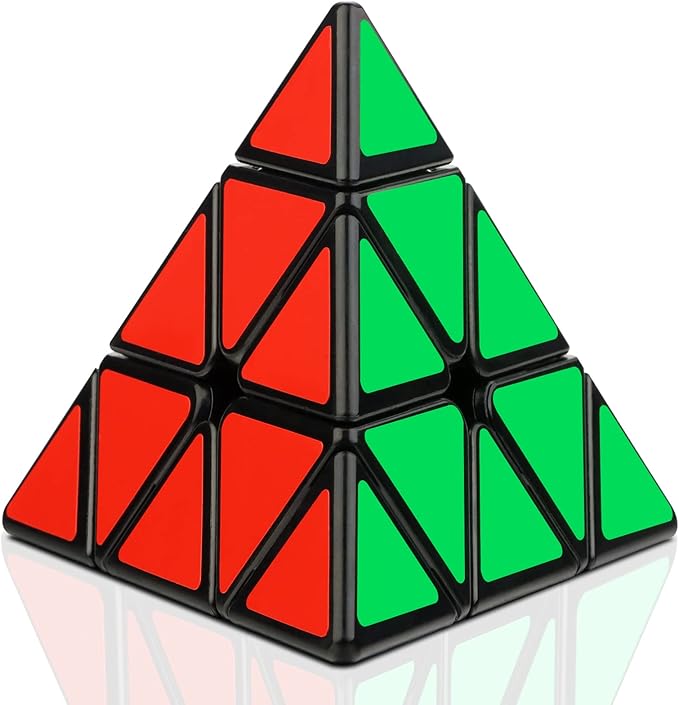 PREMIUM Rubik's Pyramid 3x3 Speed Cube Magic Pyramid Cube Puzzle, 3D Puzzle Magic Cube Triangle Speed Cub