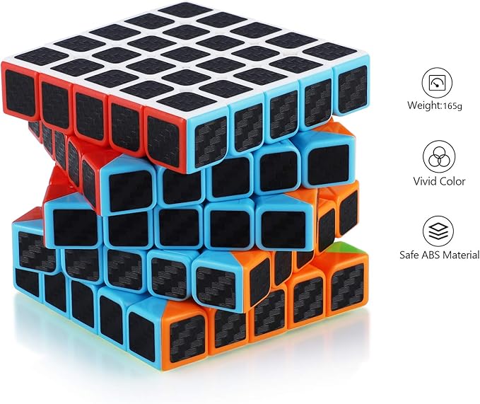 PREMIUM Rubik's 5*5 Speed Magic Cube Puzzle Cube Stocking Filler for Adults and Kids Fast Magic Cube for Kids and Adults, Smooth  Cubes Puzzle Toys for Adults