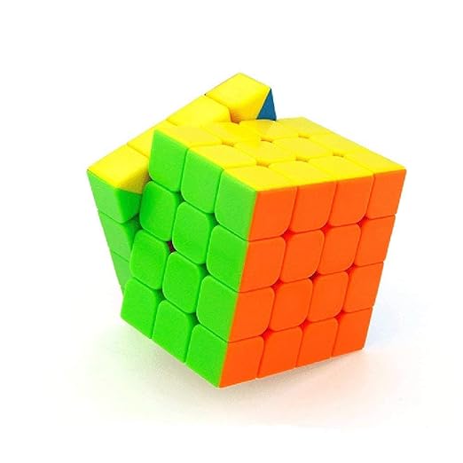 PREMIUM Rubik's 4 *4 Smooth 4X4X4 Cube Stickerless High Speed Magic Cube Stickerless Magic Cubes with Smooth Turning | Birthday Party Christmas Brain Teaser Puzzle Toys for Kids & Adults