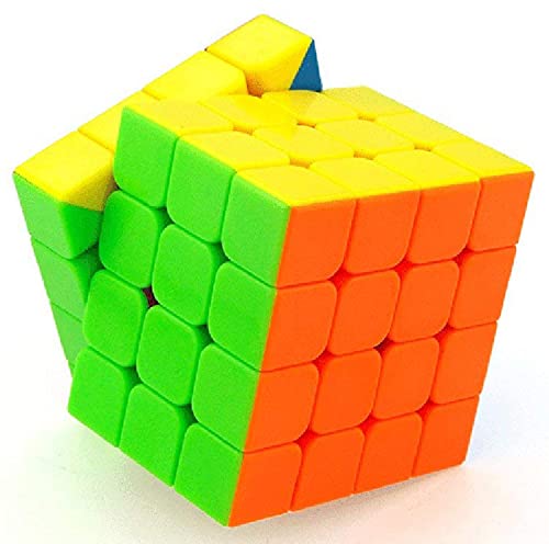 PREMIUM Rubik's 4 *4 Smooth 4X4X4 Cube Stickerless High Speed Magic Cube Stickerless Magic Cubes with Smooth Turning | Birthday Party Christmas Brain Teaser Puzzle Toys for Kids & Adults