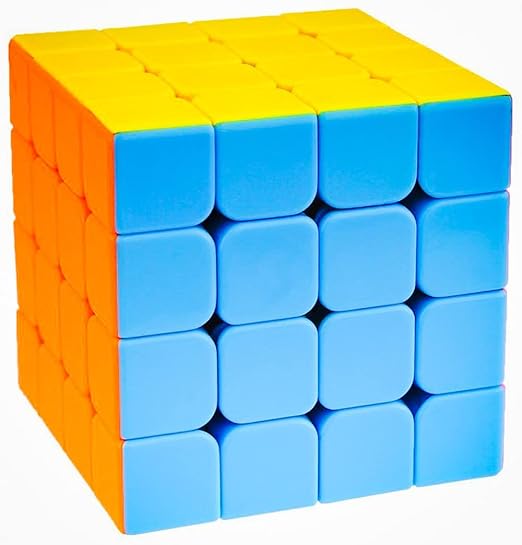 PREMIUM Rubik's 4 *4 Smooth 4X4X4 Cube Stickerless High Speed Magic Cube Stickerless Magic Cubes with Smooth Turning | Birthday Party Christmas Brain Teaser Puzzle Toys for Kids & Adults