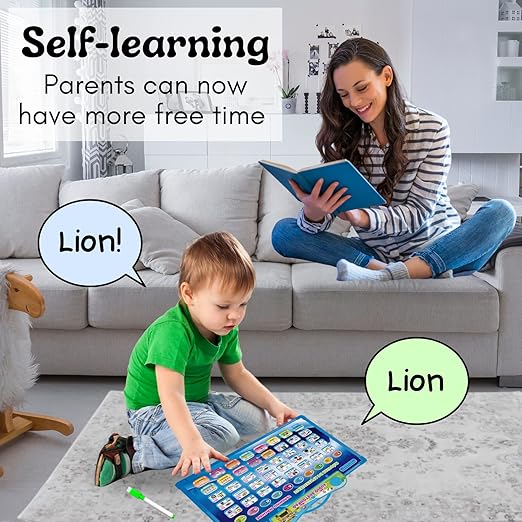 PREMIUM  1Pc Talking Board English Learning Tablet Toy with Whiteboard Educational Toys for Kids,Toddlers,Baby to Learn Alphabet ABC