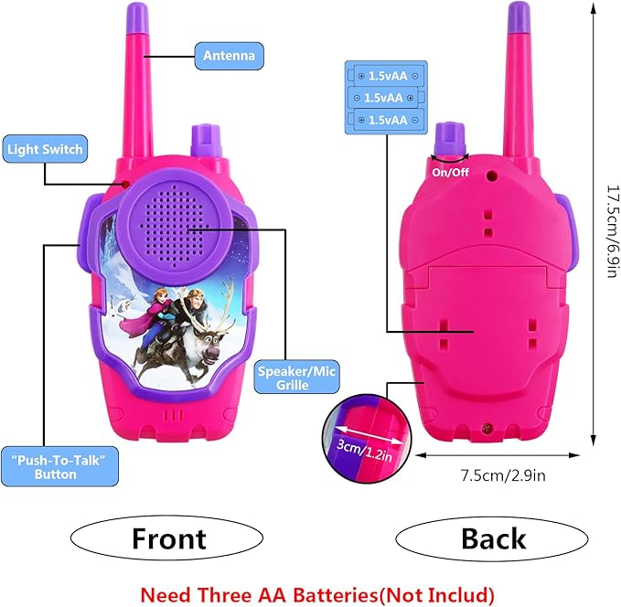 REALISTIC Walkie Talkie 2pcs Walkie Talkie Talkie Kids Walkie Talkie Toy for Outdoor Adventures Camping Hiking Boys Girls