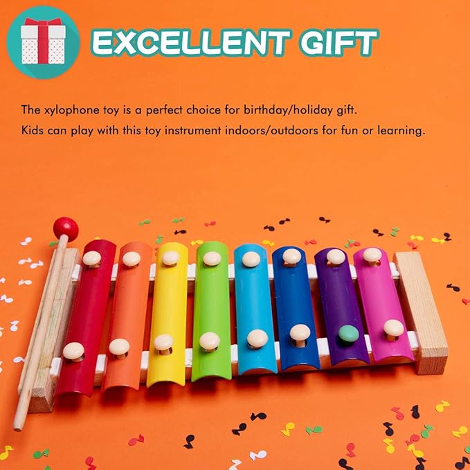 PREMIUM CBC Xylophone Large Musical Toy with Child Safe Mallets Educational Musical Instruments Toy for Toddlers