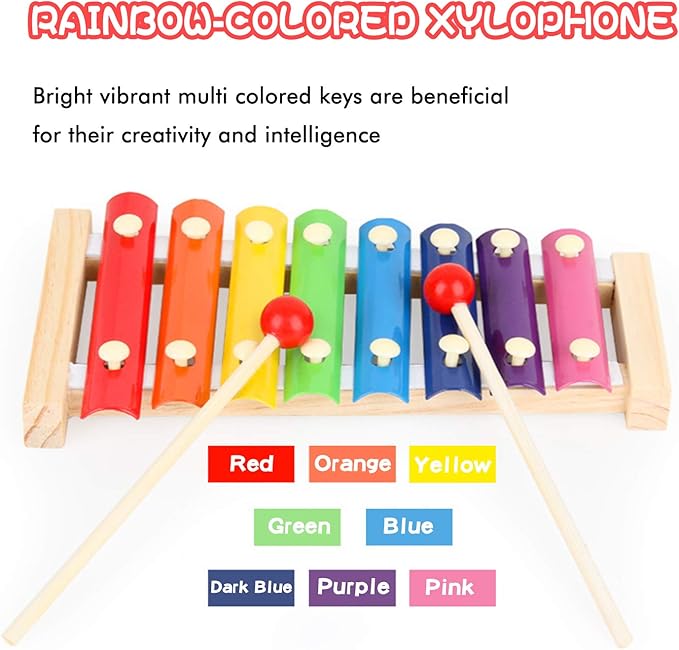 PREMIUM CBC Xylophone Large Musical Toy with Child Safe Mallets Educational Musical Instruments Toy for Toddlers