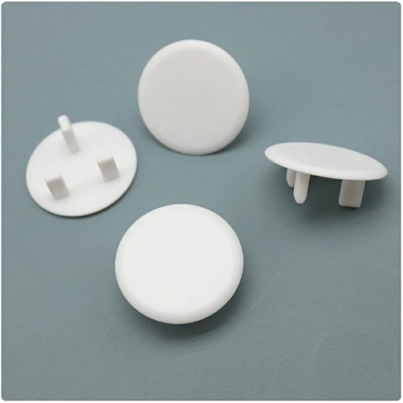 PREMIUM 10pcs set socket safety protectors Plug Socket Covers White Baby Safety Socket Covers Electrical Outlet Socket Protectors Socket Caps, Perfect for Children Safety at Home and School