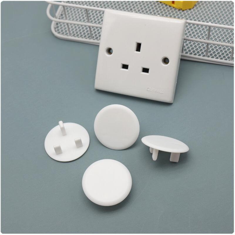 PREMIUM 10pcs set socket safety protectors Plug Socket Covers White Baby Safety Socket Covers Electrical Outlet Socket Protectors Socket Caps, Perfect for Children Safety at Home and School