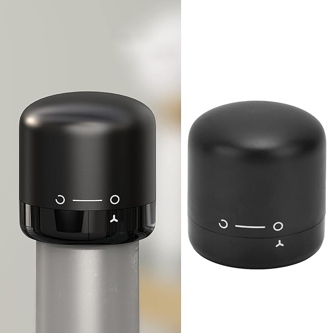 PREMIUM Vacuum Red Wine Bottle Stopper Wine Bottle Stopper, Reusable Champagne Stopper, Wine Preserver Wine Bottle Stoppers with Lock & Unlock Sign for Wine to Keep Ypur Wine Fresh