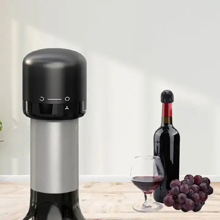 PREMIUM Vacuum Red Wine Bottle Stopper Wine Bottle Stopper, Reusable Champagne Stopper, Wine Preserver Wine Bottle Stoppers with Lock & Unlock Sign for Wine to Keep Ypur Wine Fresh