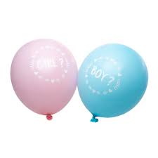 PREMIUM  Baby Shower Decoration Balloons - Blue & Pink (Pack of 100) | Baby Shower Decoration Items | Its a Boy and Its a Girl Printed Balloons